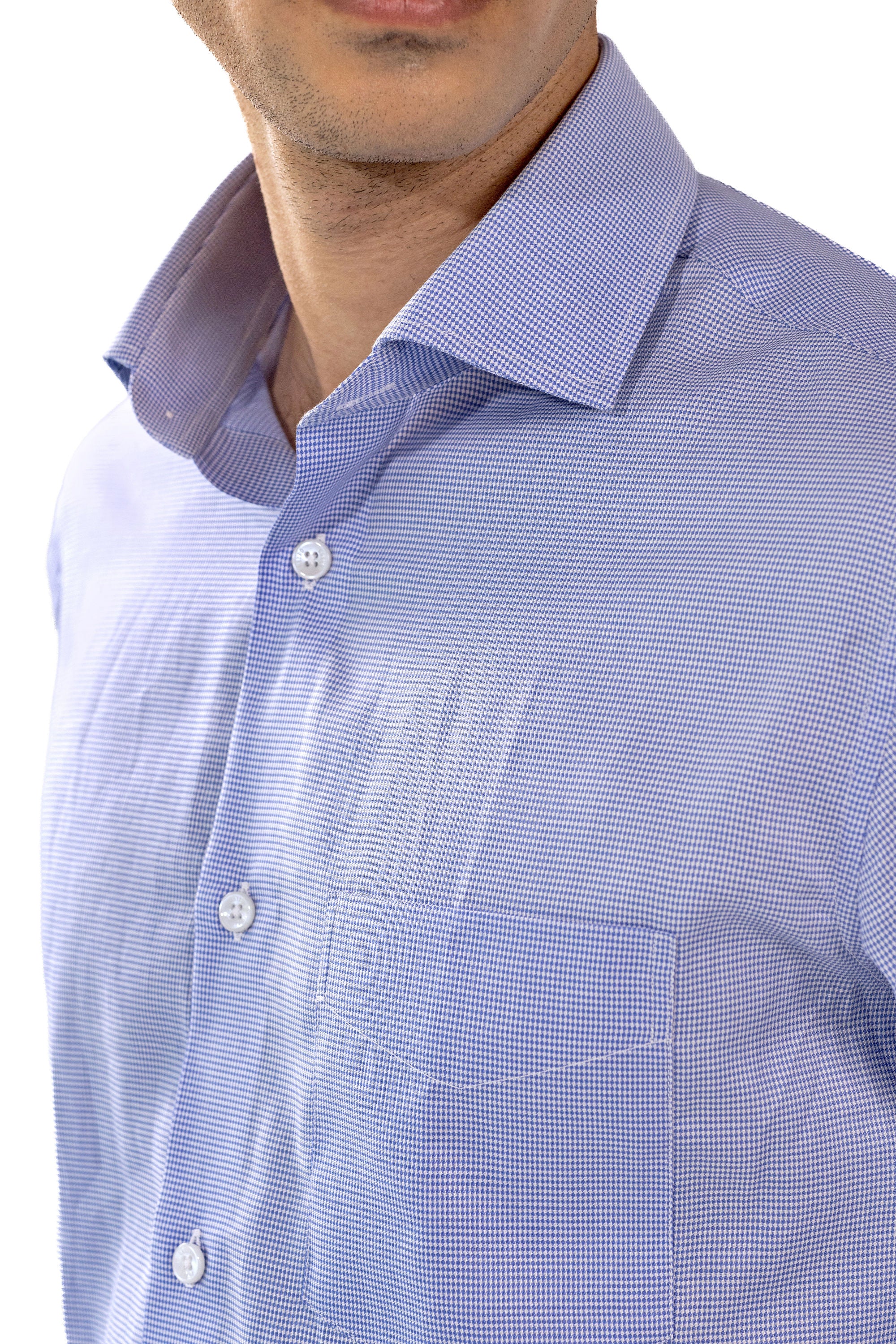 Blue Puppytooth Shirt 2-Ply