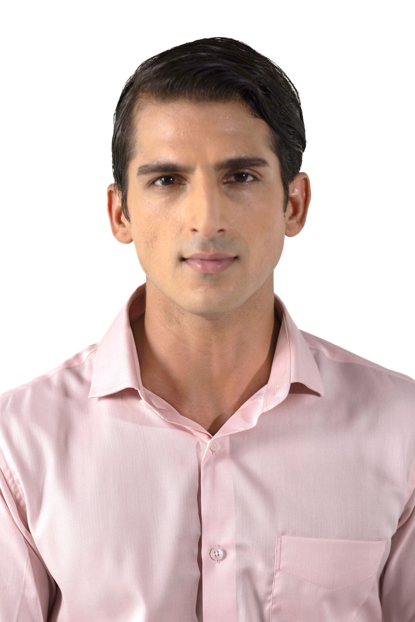 Pink Herringbone Shirt – 100s 2-Ply