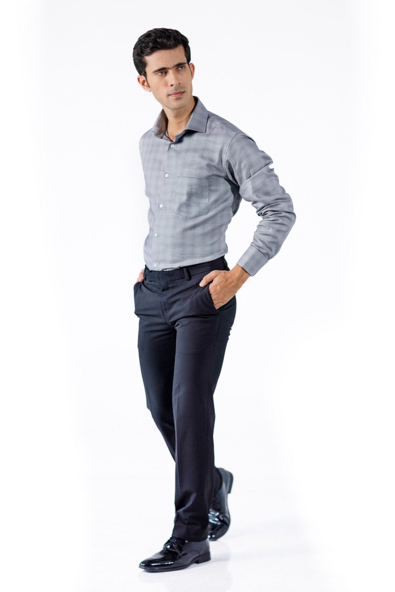 Black & White Puppytooth Shirt – 60s 2-Ply