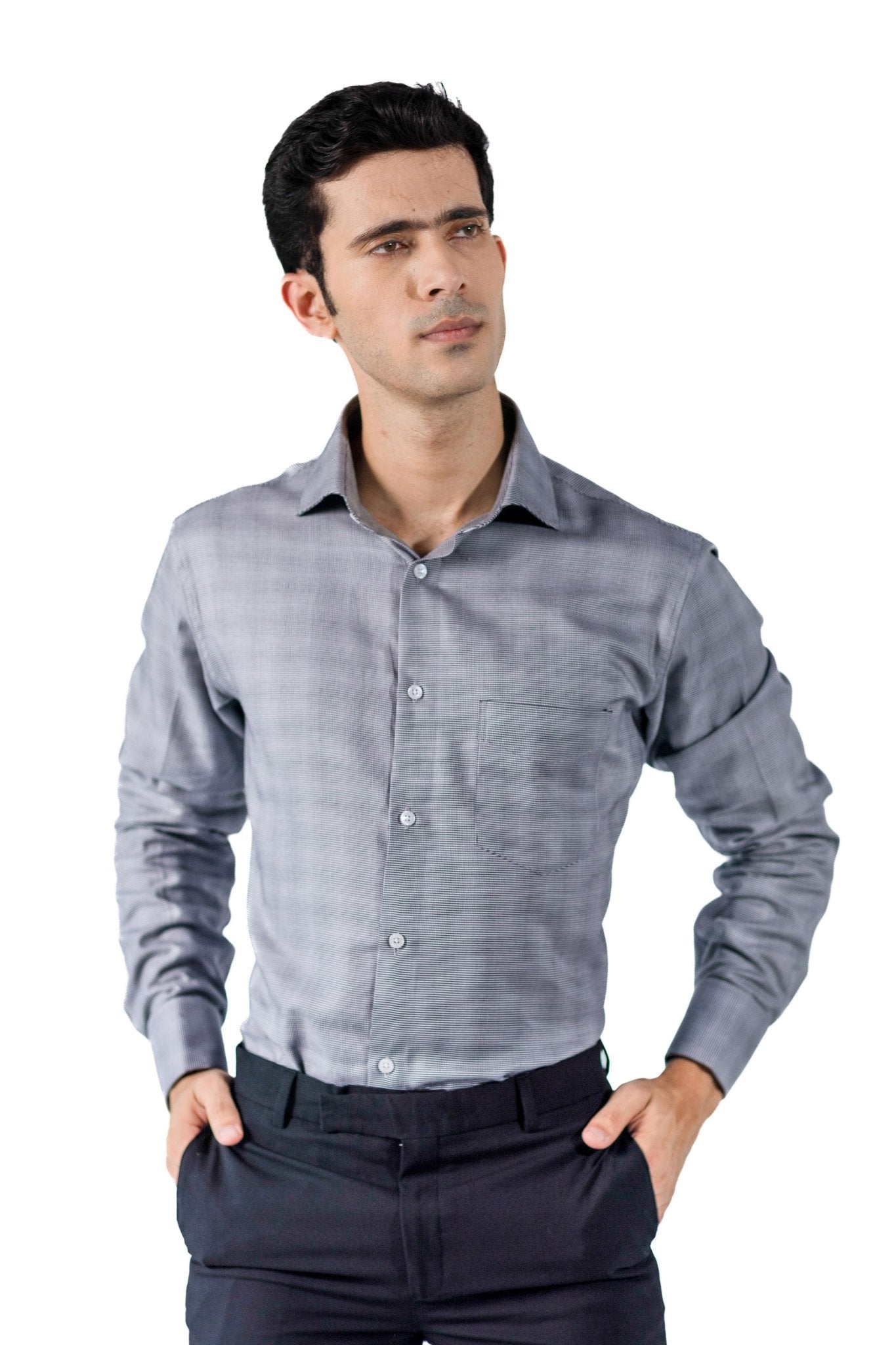 Black & White Puppytooth Shirt – 60s 2-Ply