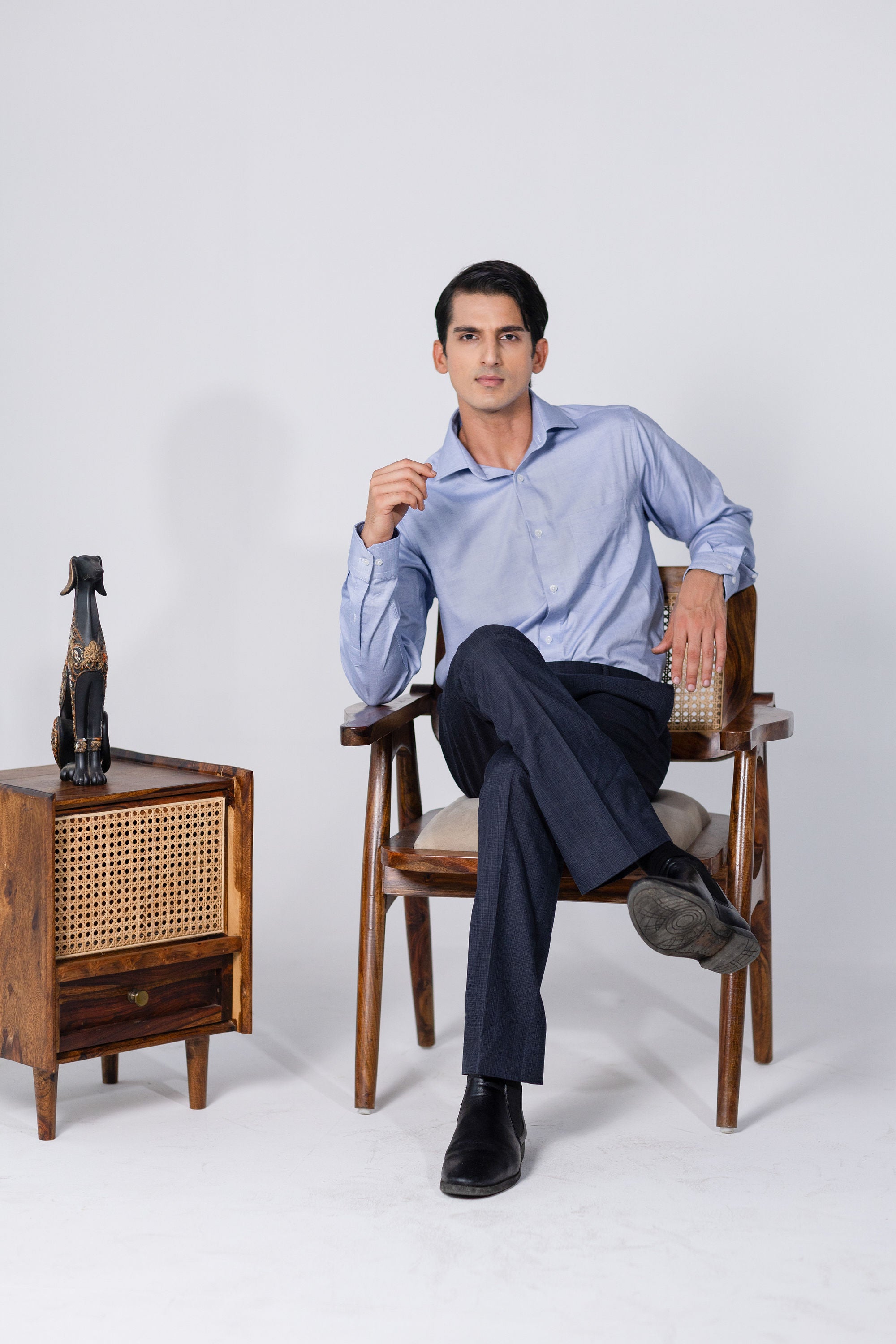 Blue Micro Check 80s 2-Ply – slide 1