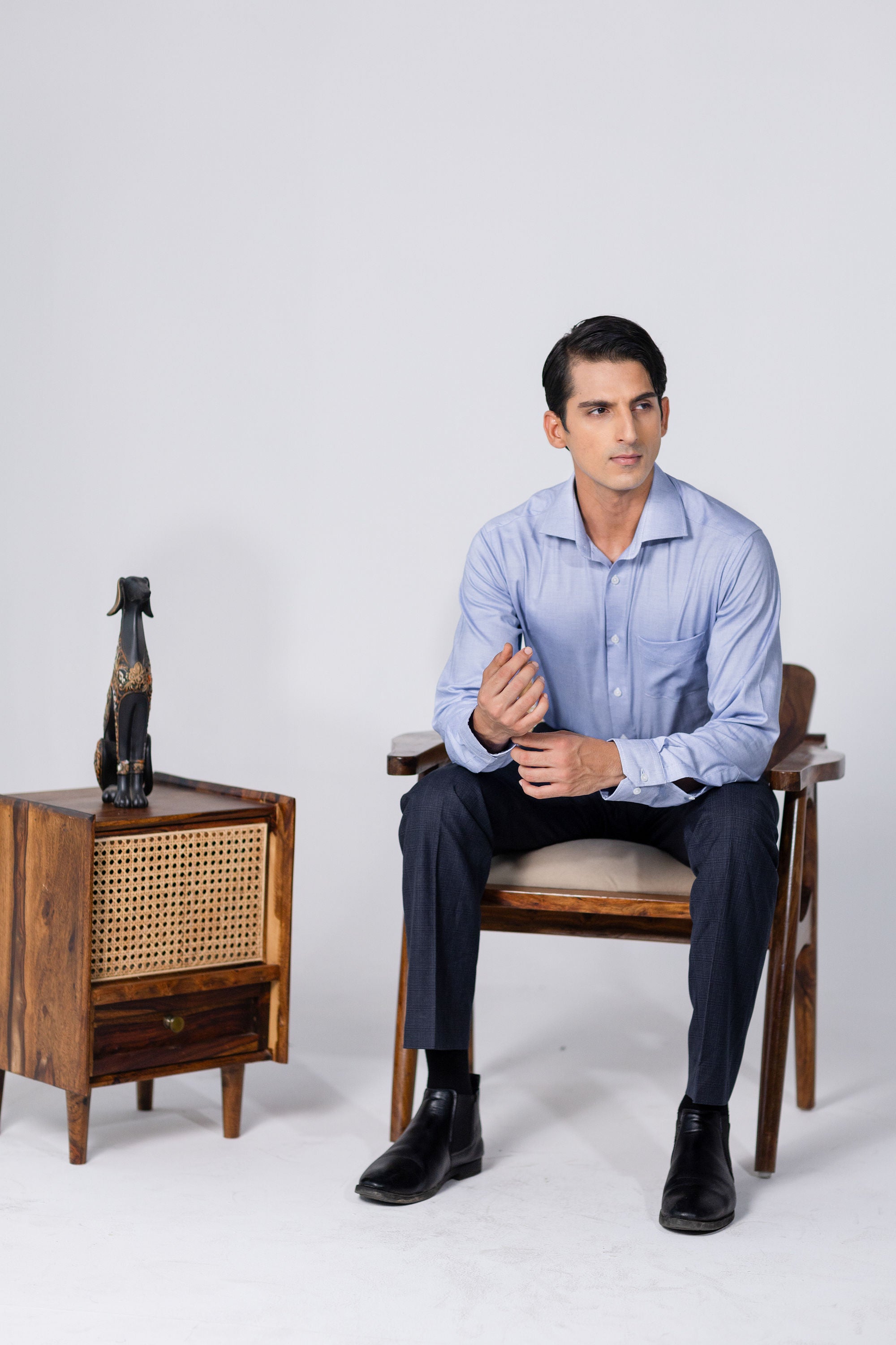 Blue Micro Check 80s 2-Ply – slide 3