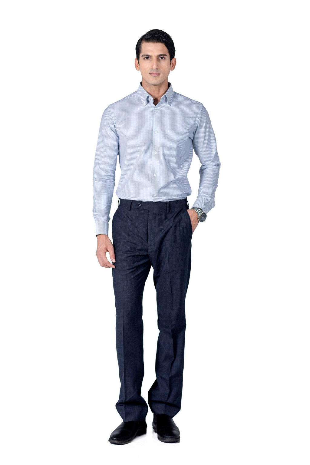 Classic Blue Oxford Stripe - Organic Cotton