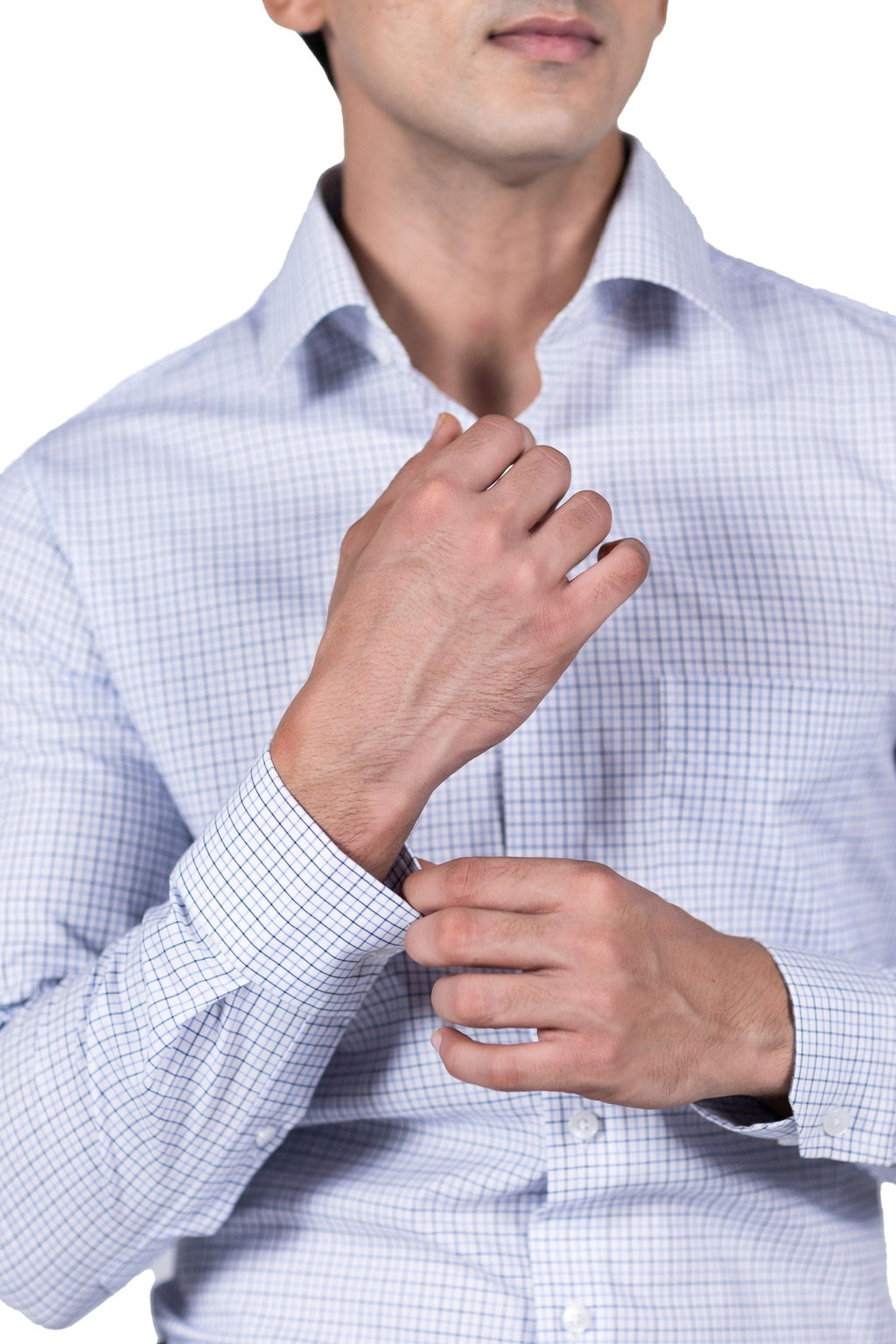 Classic Blue Windowpane 80s 2-Ply