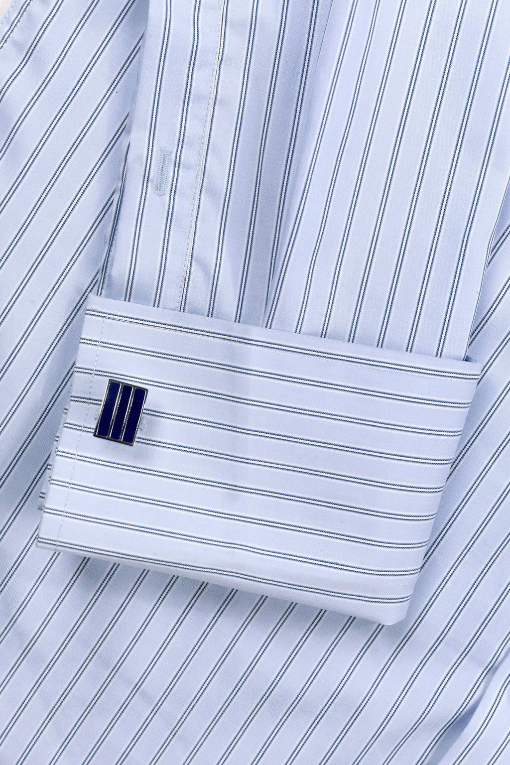 Blue Bengal Stripe French Cuff Shirt –Non-Iron