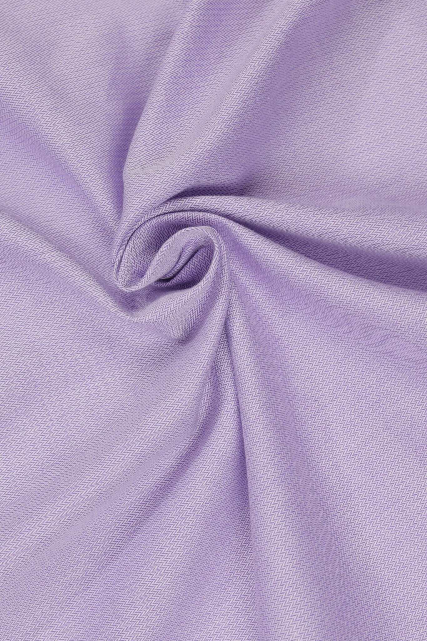 Lavender Herringbone French Cuff Shirt 80s 2Ply