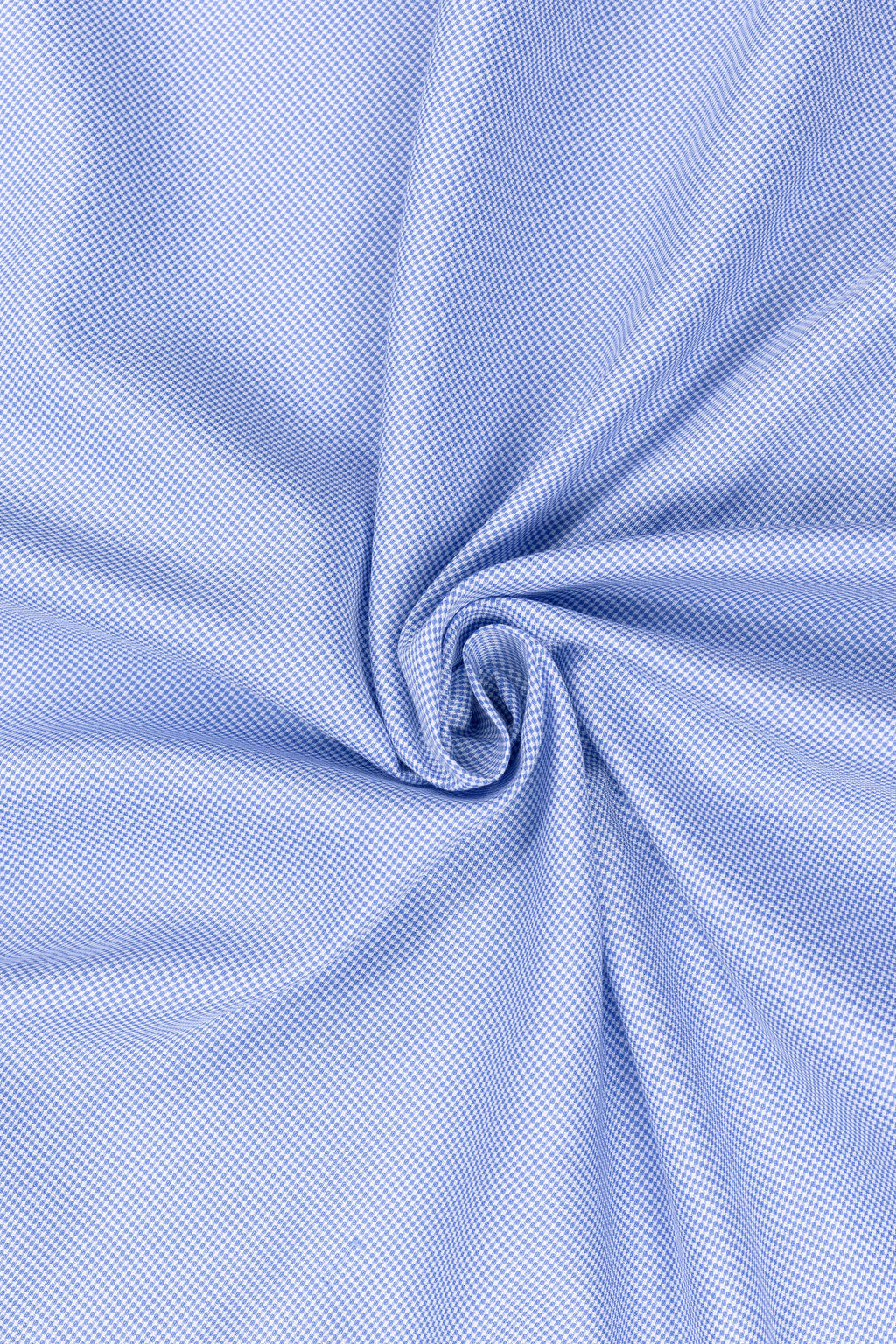 Blue Puppytooth French Cuff Shirt 2-Ply