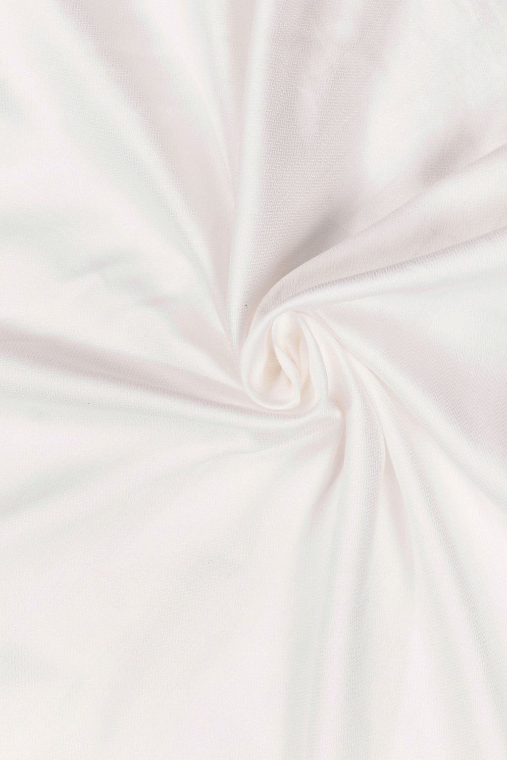 White Fine Herringbone Shirt 80s 2-Ply