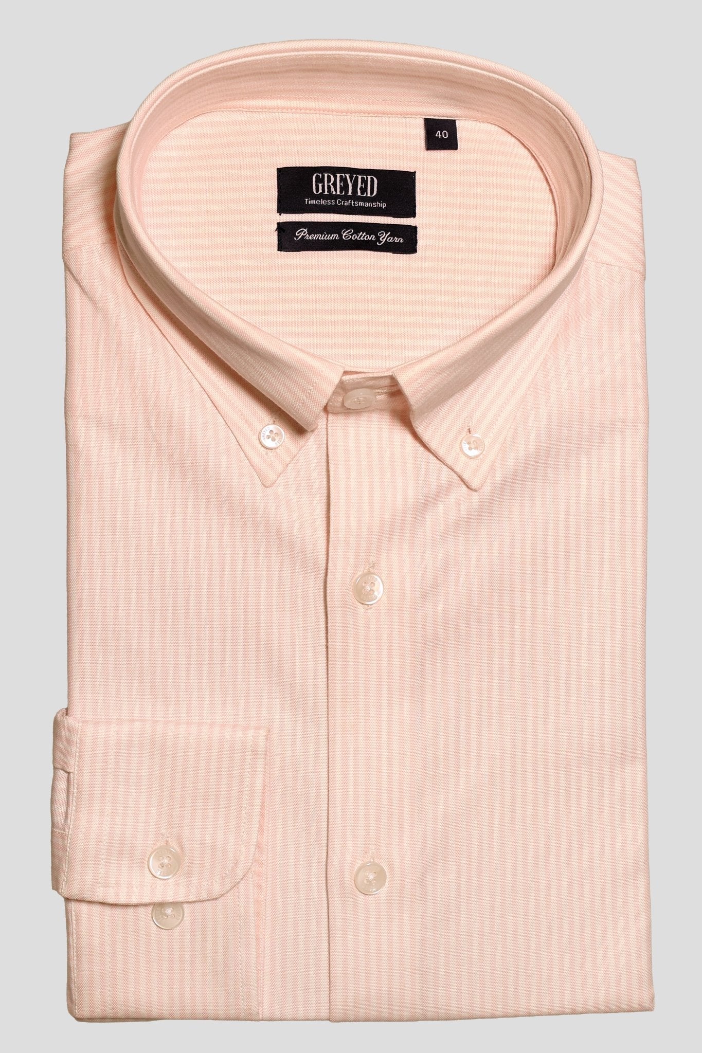 Classic Pink Oxford Stripe - Organic Cotton