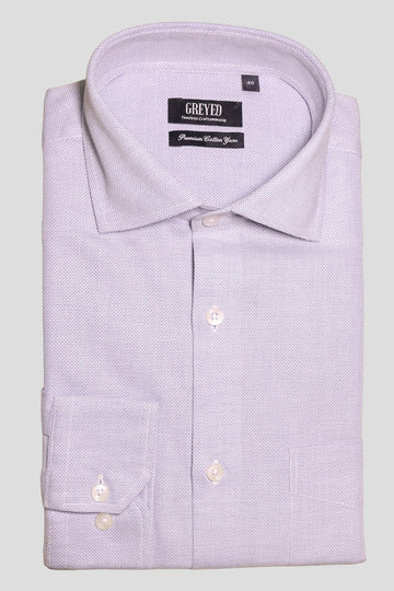 Sky Blue Micro Honeycomb Dobby Shirt