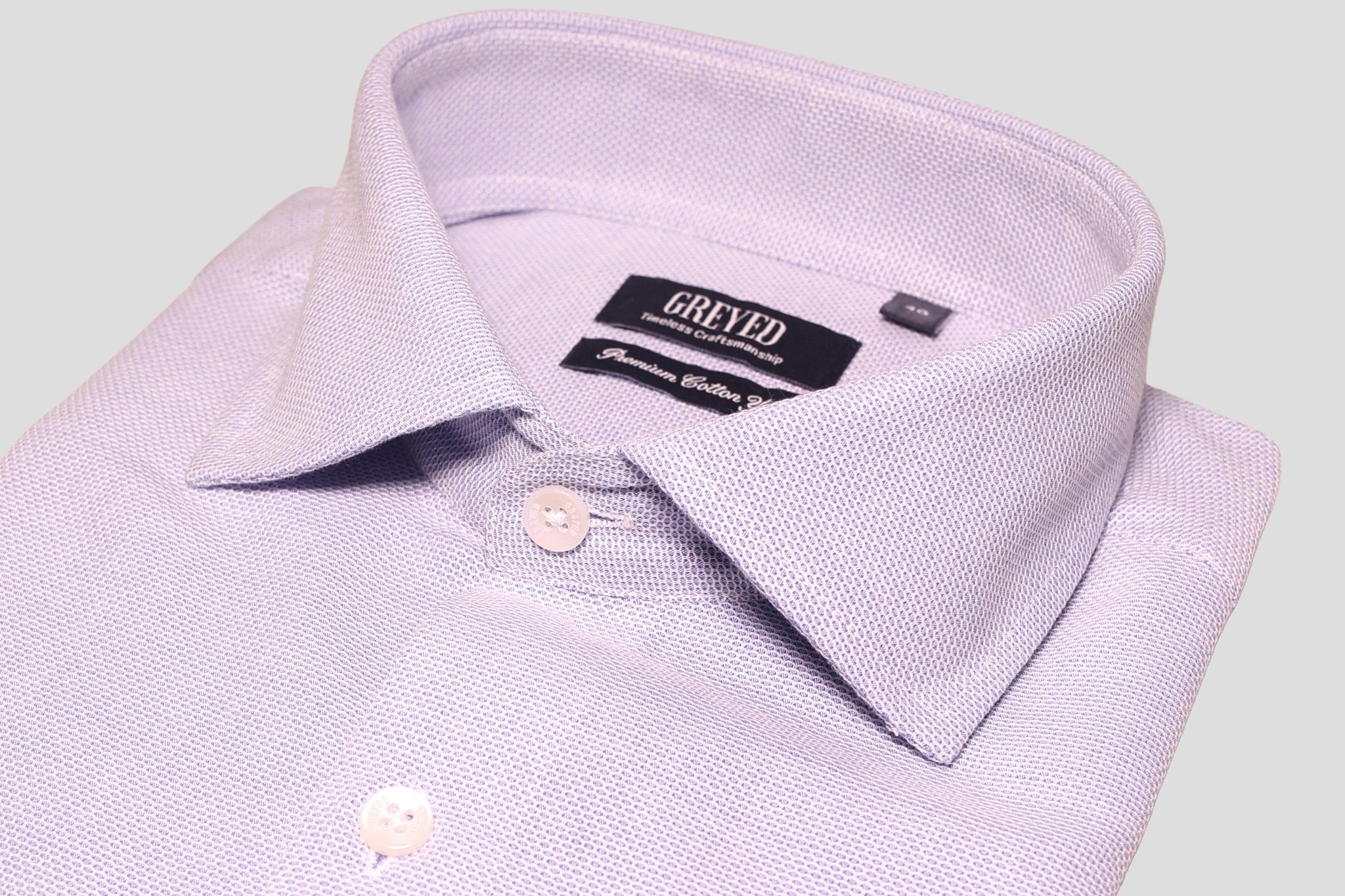 Sky Blue Micro Honeycomb Dobby Shirt