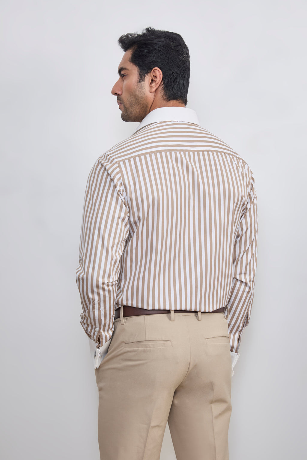 The Sandstone Stripe Banker Shirt