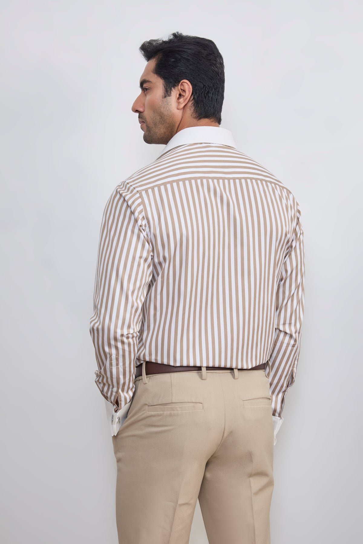 The Sandstone Stripe Banker Shirt