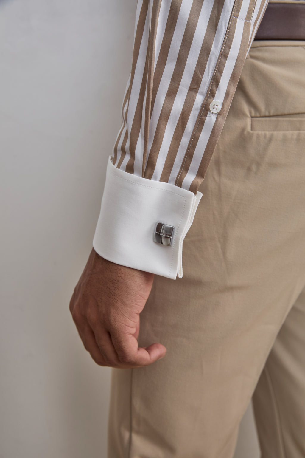 The Sandstone Stripe Banker Shirt