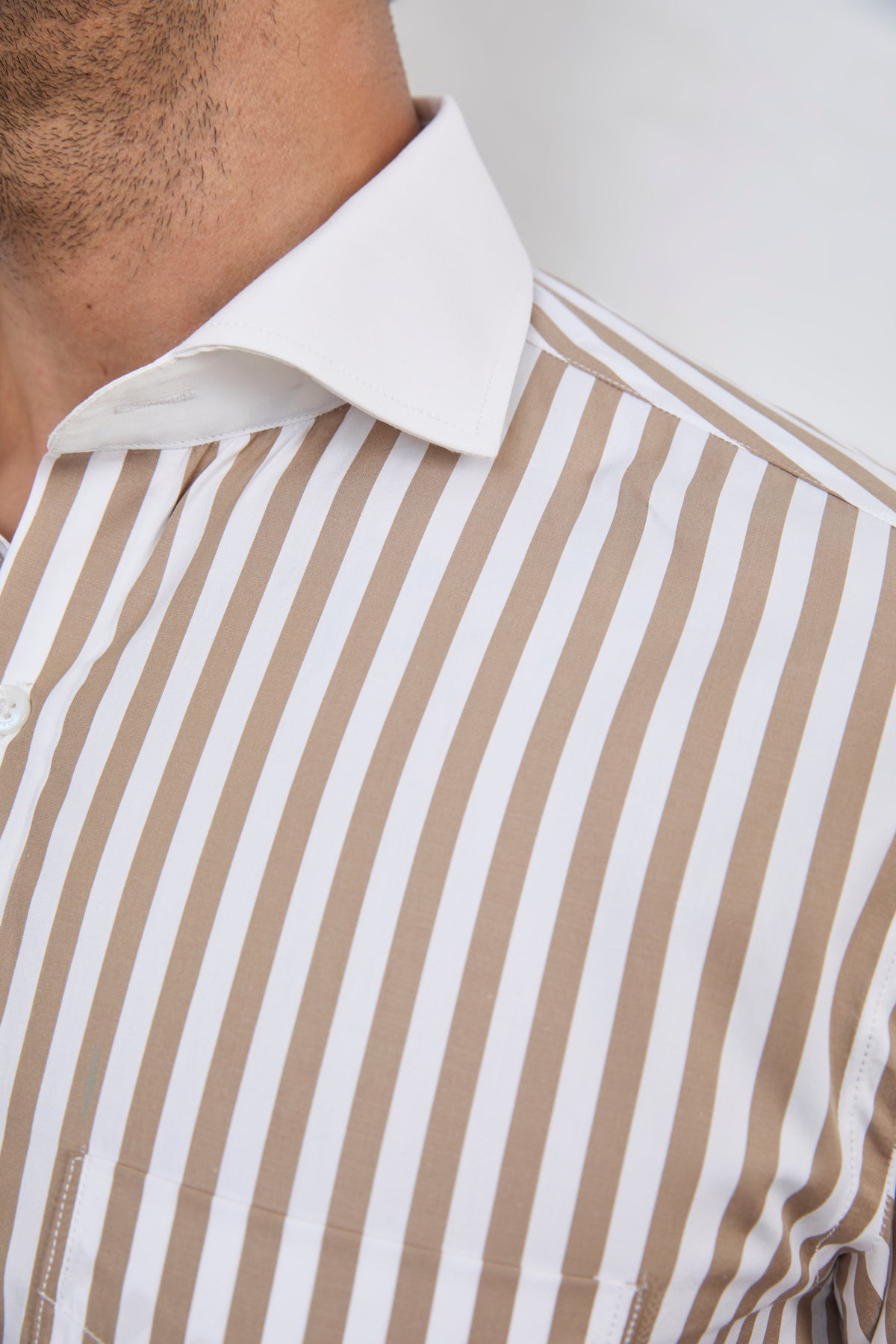 The Sandstone Stripe Banker Shirt