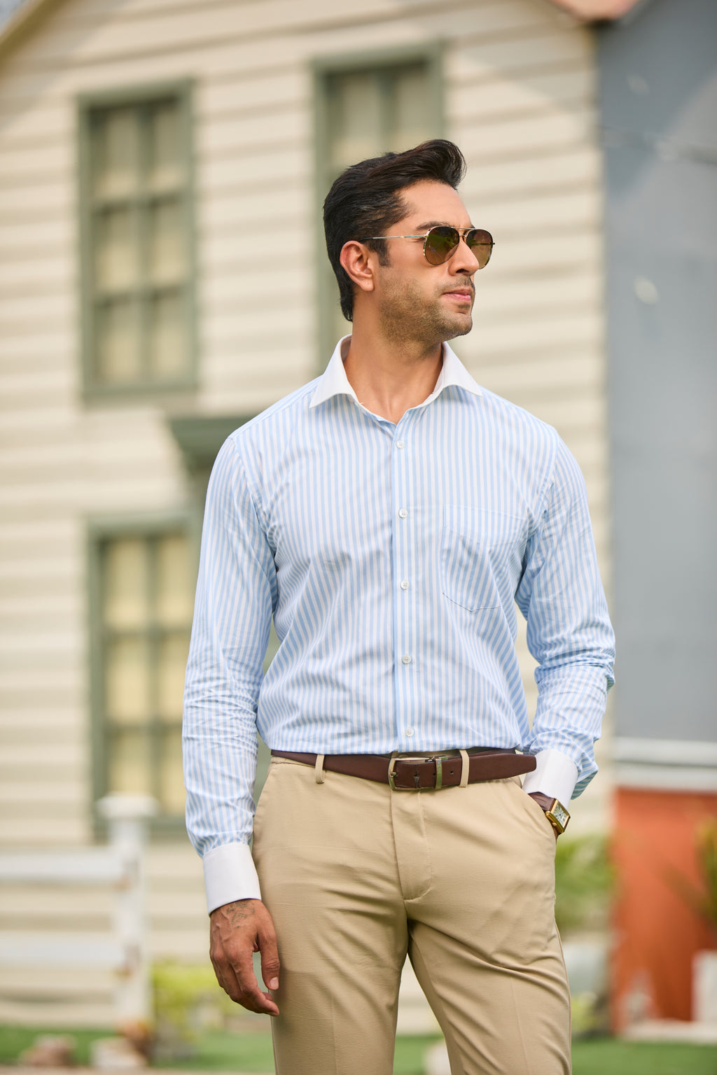 The Kensington Stripe Banker Shirt