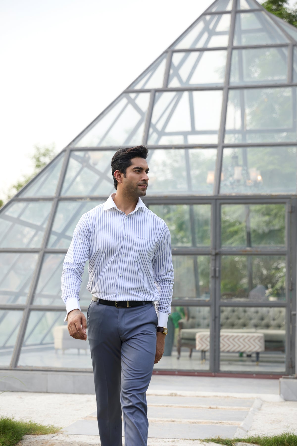 The Cambridge Stripe - Banker Collar
