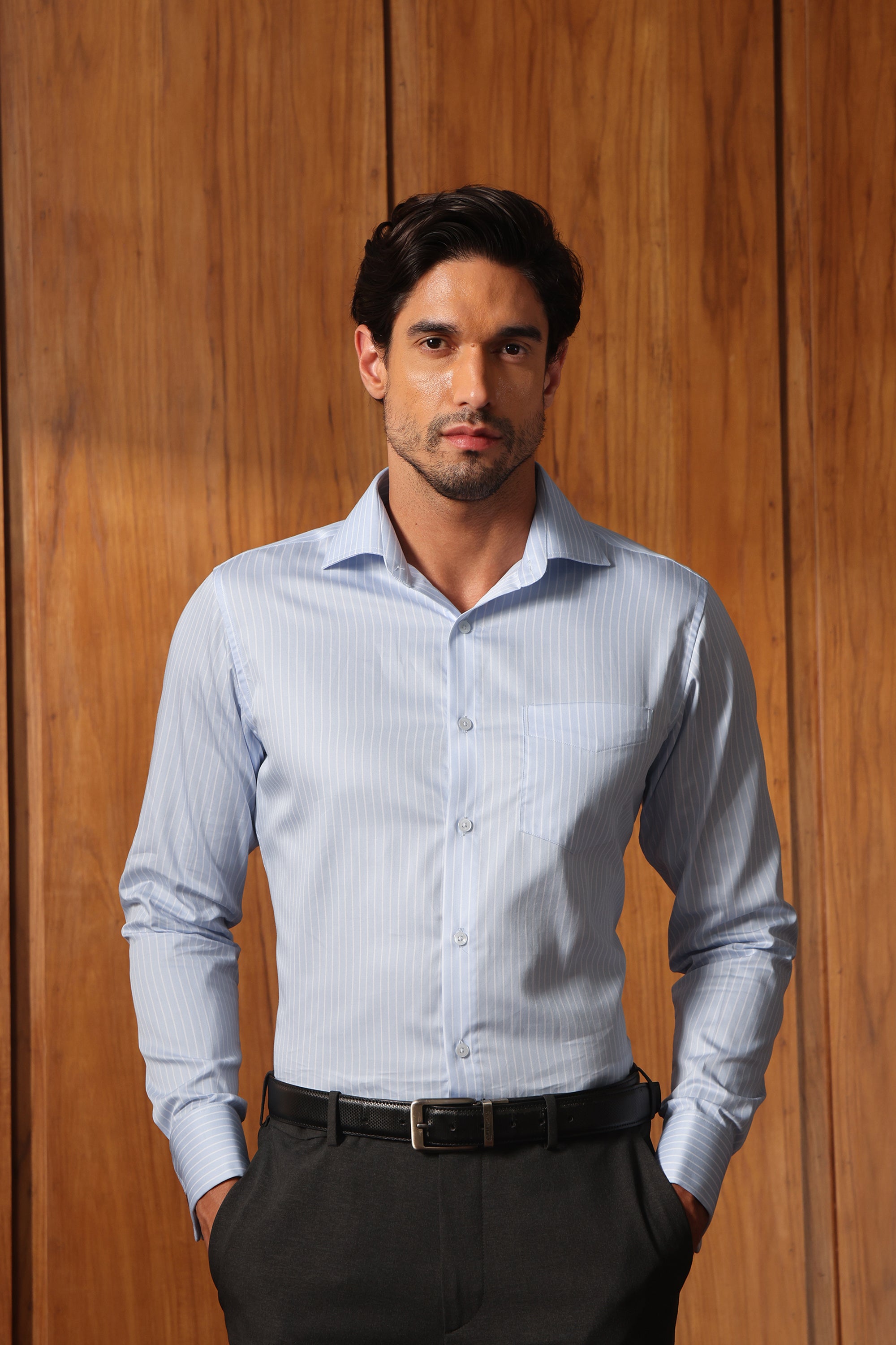 Sky Blue Prestige Stripe
