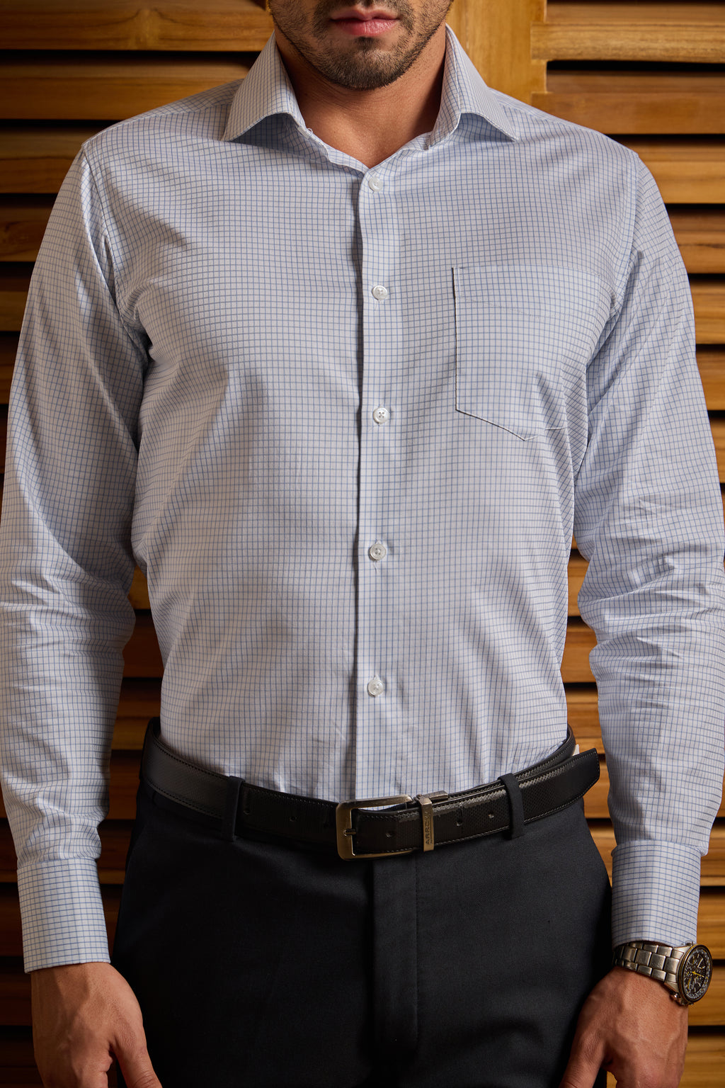 Blue Executive Check