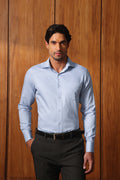 Signature Sky Blue Herringbone