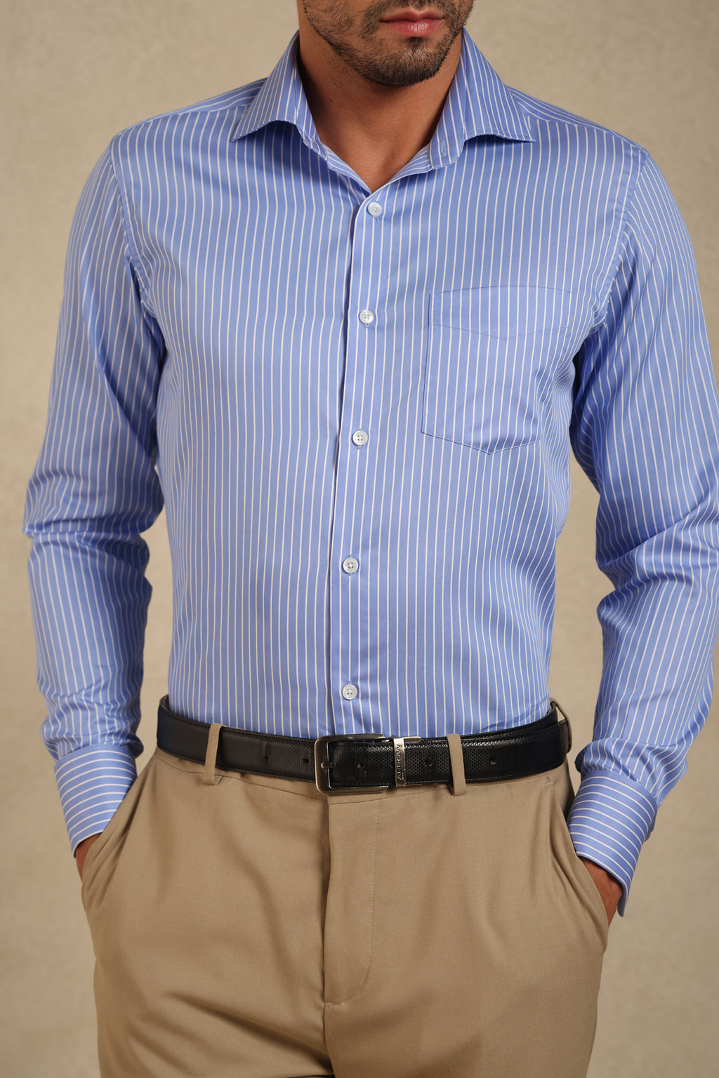 Azure Blue Prestige Stripe