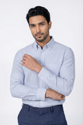 Classic Blue Oxford Stripe - Organic Cotton