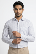 Classic Blue Windowpane 80s 2-Ply