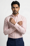 Classic Pink Oxford Stripe - Organic Cotton